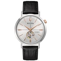 Armbanduhr Bulova Herr Aerojet Automatic in Stahl 98A289 - 98A289